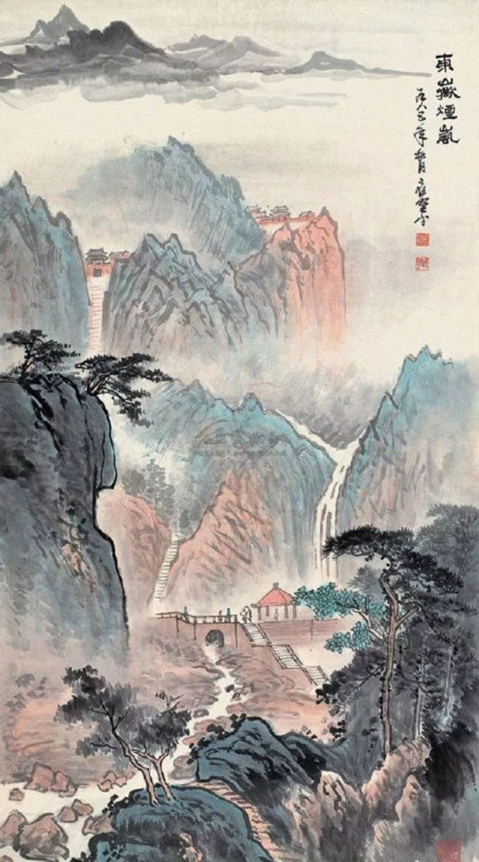 國畫山水畫作品欣賞，山水畫家應野平作品集